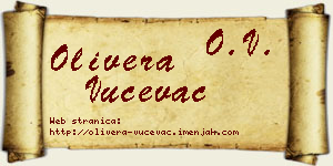 Olivera Vučevac vizit kartica